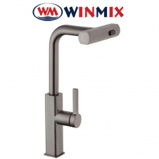 Змішувач для кухні з висувною поворотною лійкою Winmix Premium HAMMER-014 GRAPHITE, Польща