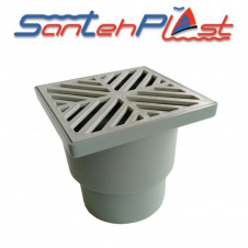 Душовий трап із пластиковими ґратами TV-150-110.01 DN110, Santehplast