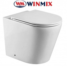 Унітаз підлоговий безбачковий WINMIX PREMIUM BEVEL 0701-T1 580*365*430mm, система змиву TORNADO 1.0