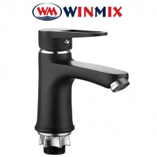 Змішувач для умивальника, без підведення, Winmix NUT Elba BLACK (Chr-001), Польща