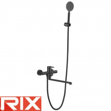 Змішувач для ванни довгий ніс Rix DAX-006 Euro BLACK, SUS304 з нержавіючої сталі