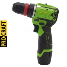 Акумуляторний шуроповерт Procraft PA12 BL Universal (бещітковий, 1*(12В, 2А/г, у кейсі