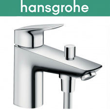Змішувач Hansgrohe (art 71312000) на борт ванни з перемикачем на душ Logis Monotrou, хром