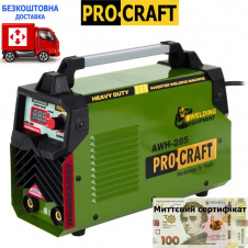 Інверторний зварювальний апарат ProCraft AWH-285 (MMA) + сертифікат