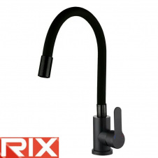 Змішувач для кухні Рефлекторний вухо Rix DAX (Chr-011) BLACK REFLECTOR, SUS304 з нержавіючої сталі