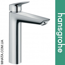 Змішувач Hansgrohe (art 71090000) для умивальника Logis 190, з донним клапаном