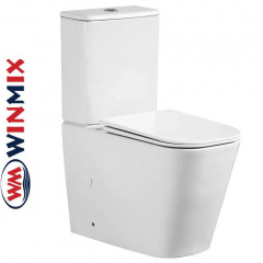 Унітаз-компакт Winmix QUADRO 0404-T1 660*360*820mm, система змиву TORNADO 1.0 Королёво