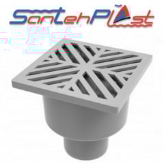Душовий трап із пластиковими ґратами TV-100-50.01 DN50, Santehplast Ужгород