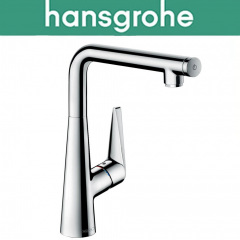 Змішувач Hansgrohe (art 72820000) для кухні одноважільний з поворотним виливом Talis Select S 300, Хром Киев