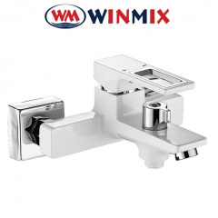 Змішувач для ванни короткий ніс Winmix Premiun Dante EURO White-Chrome (Chr-009), Польща Павлоград