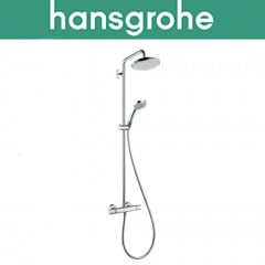 Душова система з термостатом Hansgrohe (art 27185000) Croma 220 Showerpipe, Хром Киев