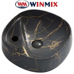 Раковина (умивальник) накладна Winmix Premium WAVE-0201 Marble 430*430*150mm (мармур) Ужгород