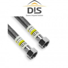 Шланг для газу з гофрованої нержавіючої сталі DN12 (120 см) 1/2", DISPIPE Корея (Гайка-Гайка) Киев