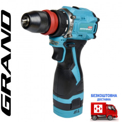 Акумуляторний шуруповерт Grand ДА-16DFR BL (безщітковий) (2*(16в, 2 А/г)) Київ