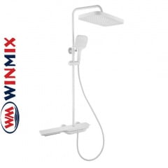 Душова колона з термостатичним змішувачем (3 режими) Winmix Premium SPACE 009-J White, Польща Киев