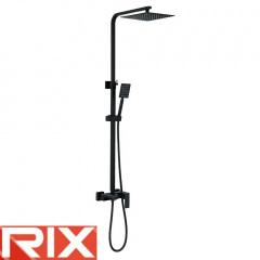 Душова колона із змішувачем Rix KUB-008-J BLACK SUS304 із нержавіючої сталі Киев