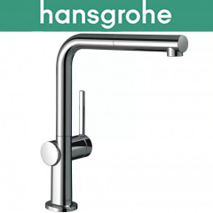 Змішувач Hansgrohe (art 72809000) для кухні одноважільний з витяжним виливом Talis 270 M54 1jet Sbox, Хром Кривой Рог