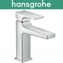 Змішувач Hansgrohe (art 32507000) для раковини одноважільний зі зливною гарнітурою Push-Open, Metropol 110, Хром Буча