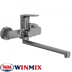 Змішувач для ванни довгий ніс Winmix Premium Mone EURO Graphite (Chr-006), Польща Киев
