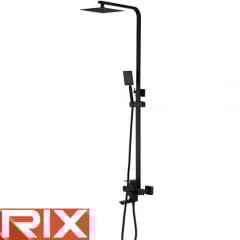 Душова колона із змішувачем Rix KUB-009-J BLACK, SUS304 з нержавіючої сталі Днепр
