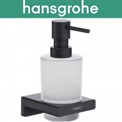 Дозатор для рідкого мила Hansgrohe (art 41745670) настінний AddStoris, Чорний мат Киев