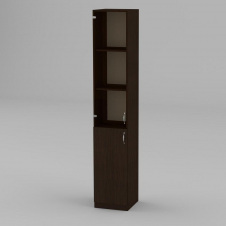 Книжный шкаф Компанит КШ-9 1950x366x350 мм венге
