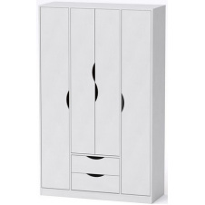 Прихожі Компаніт Любов шафа чотиридверна дсп білий