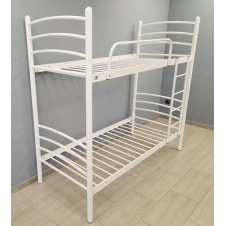 Двухъярусная кровать Маранта Tenero 90х190 см металлическая белая