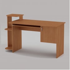 Комп'ютерний стіл Компаніт СКМ-3 1418х600х751 мм вільха