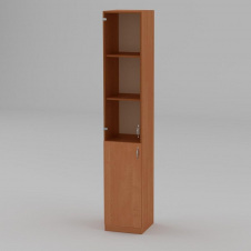 Книжный шкаф Компанит КШ-9 1950x366x350 мм ольха
