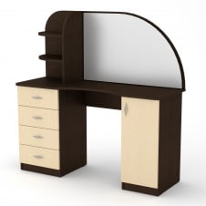 Туалетний столик Компанит Трюмо-6 1300х1300х460 мм дсп венге