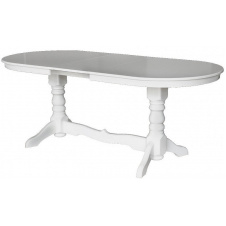 Стол обеденный Сейм-2 раздвижной 1200-1600х800 мм белый деревянный