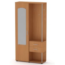 Прихожая Компанит Надежда 2026х1000х355 мм с зеркалом ящиками дсп ольха