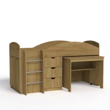 Ліжко дитяче Універсал Компаніт 190х70 см у кольорі дуб-крафт-золотий