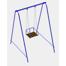 Детская качеля Dali-711 металлическая синяя одноместная для улицы