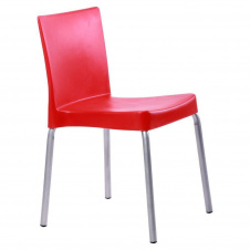 Стілець АМФ Корсика алюм пластик червоний