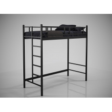 Кровать-чердак Tenero Фулхем 80х200 см металлическая черная двухэтажная 80х190