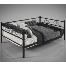 Двоспальна диван-ліжко Самшит Tenero металева в сучасному стилі для сімейної пари 120х200