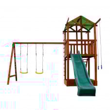 Игровой комплекс SportBaby Babyland-2 детская площадка башня с горкой качелями для улицы