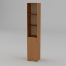 Книжный шкаф Компанит КШ-9 1950x366x350 мм бук