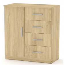 Комод Компанит Комод-4+1А 780x849x390 дуб Сонома