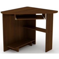 Компьютерный стол угловой Компанит СУ-15 лдсп в цвете орех