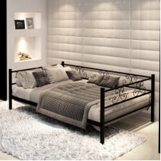 Двоспальна диван-ліжко Самшит Tenero металева в сучасному стилі для сімейної пари