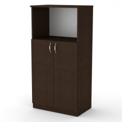 Офисный шкаф КШ-15 Компанит 1200х604х370 мм книжный для документов пдсп темный-венге Кушугум