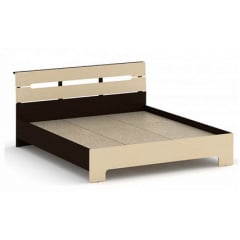 Двуспальная кровать Компанит Стиль 160х200 см дсп венге Иршава