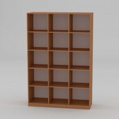 Книжный шкаф Компанит КШ-3 1950x1300x448 мм бук Ровно