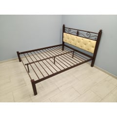 Двуспальная кровать Tenero Диасция 160х200 см металлическая с мягким изголовьем Нововолинськ