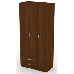 Шкаф-13 Компанит трехдверный для одежды 1950х900х464 мм орех Курень
