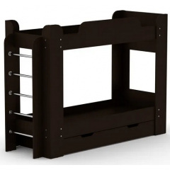 Двухъярусная кровать детская Твикс Компанит 70х190 см дсп венге Кропивницкий