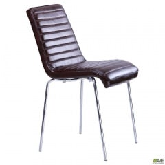 Мягкий стул АМФ Рандеву хром коричневый Ровно